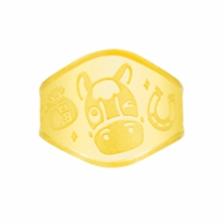 순금 말 돌반지 3.75g